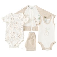 سرویس 13 تیکه طرح زرافه رنگ سفید نیلی