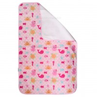 زيرانداز تعويض طرح اقيانوس رنگ صورتي ايسيز