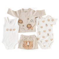 13 تیکه طرح آمازون رنگ سفید کرم نیلی