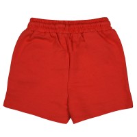 تیشرت شورت پسرانه طرح قایق رنگ قرمز Raboo