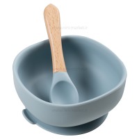 ست غذاخوری سیلیکونی 10 تکه رنگ آبی برند خارجی