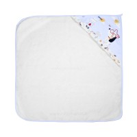 سرویس حوله 4 تیکه جعبه ای طرح سگ رنگ سفید آبی Papo