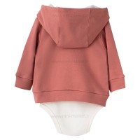 سه تیکه دخترانه طرح خرس رنگ گلبهی نیلی nili