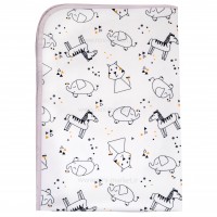 زيرانداز تعويض طرح حيوانات رنگ سفيد ايسيز