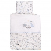 سرویس خواب مسافرتی2 کاره طرح حیوانات رنگ آبی ایسیز isiz