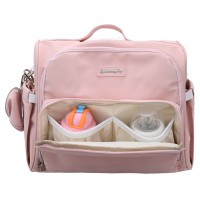 ساک لوازم کوله ای مدل اسپشيال خاوياری رنگ صورتی Qz