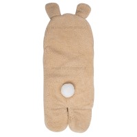 پتو قنداقی طرح تدی رنگ نسکافه ای کارترز Carters