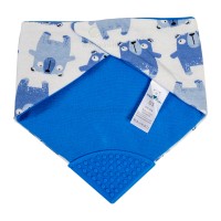 پیشبند دندانگیر دار طرح خرس بی بی فور لایف Baby4life