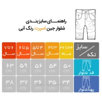 شلوار جین اسپرت ساده رنگ آبی روشن