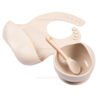 ست ظرف غذا سیلیکونی رنگ کرم والابی لیتل Wallaby Little