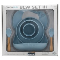 ست ظرف غذا 6 تیکه رنگ آبی minik oioi