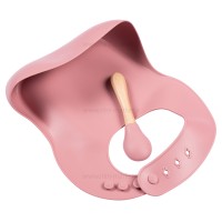 ست ظرف غذا سیلیکونی رنگ صورتی والابی لیتل Wallaby Little