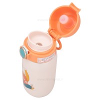 فلاسک استیل قفل دار تپل عروسکی رنگ نارنجی برند خارجی