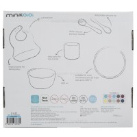 ست ظرف غذا 6 تیکه رنگ زرشکی minik oioi