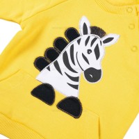 بلوز شلوار اسپرت طرح گورخر رنگ زرد ایندیگو Indigo