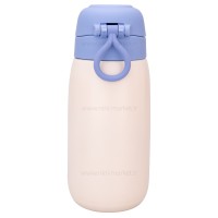 فلاسک استیل قفل دار تپل عروسکی رنگ آبی برند خارجی