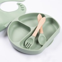 ست ظرف غذا سیلیکونی 4 تکه رنگ سبز کیدز لایف Kids Life