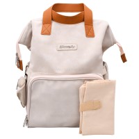 ساک لوازم کوله ای لاکچری کبریتی رنگ کرم Qz