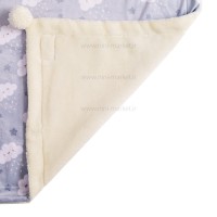 پتو دورپیچ مخمل طرح ابر برند کارترز Carters