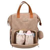 ساک لوازم کوله ای لاکچری کبریتی رنگ نسکافه ای Qz