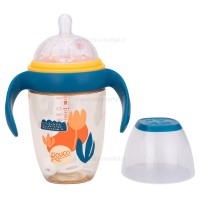 شیرخوری دسته دار 330 میل رنگ سرمه ای نارنجی رووکو Rovco