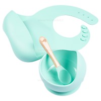 ست ظرف غذا سیلیکونی رنگ فیروزه ای والابی لیتل Wallaby Little