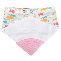 پیشبند دندانگیردار طرح ماهی بیبی فور لایف Baby4Life
