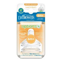 سرشیشه Dr.browns دکتر براون +6 ماه مخصوص شیشه عریض اپشن پلاس