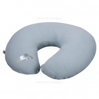 بالشت شیردهی c شکل طرح گوسفند موسلین رنگ کله غازی  Isiz