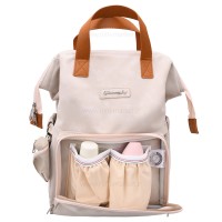 ساک لوازم کوله ای لاکچری کبریتی رنگ کرم Qz