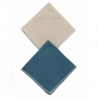 دستمال دست و صورت موسلين دو رو 7 عددي رنگ سرمه اي ايسيز Isiz