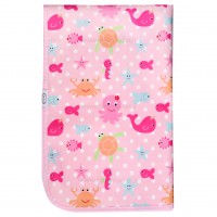 زيرانداز تعويض طرح اقيانوس رنگ صورتي ايسيز