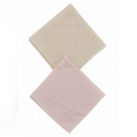 دستمال دست و صورت موسلين دو رو 7 عددي رنگ صورتي ايسيز Isiz