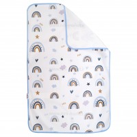 زيرانداز تعويض طرح رنگين کمان رنگ آبي ايسيز