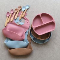 ست ظرف غذا سیلیکونی 4 تکه رنگ قهوه ای کیدز لایف Kids Life