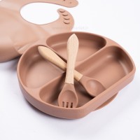 ست ظرف غذا سیلیکونی 4 تکه رنگ قهوه ای کیدز لایف Kids Life