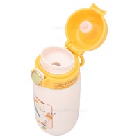 فلاسک استیل قفل دار تپل عروسکی رنگ زرد برند خارجی