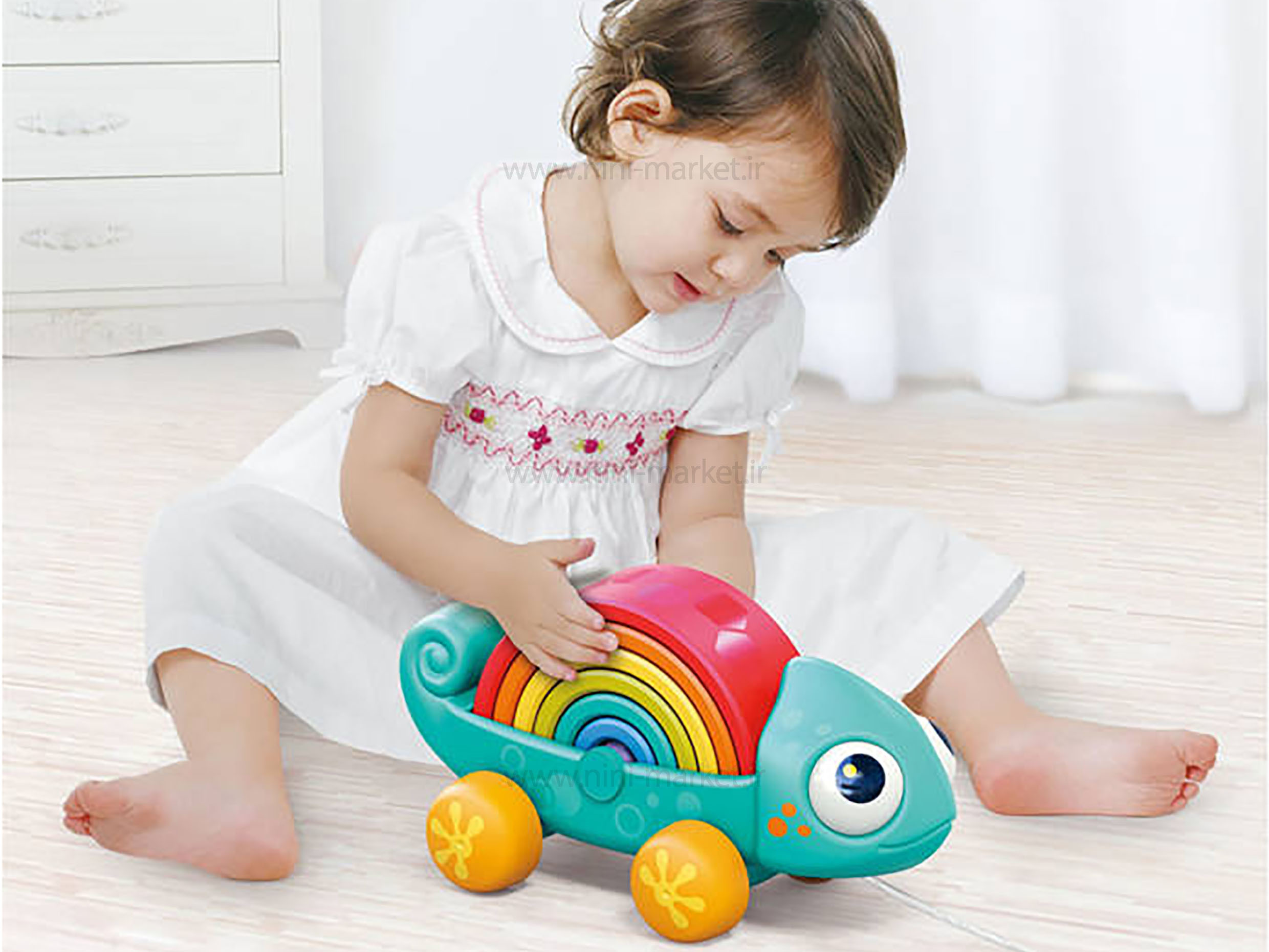 ویژگی بازی فکری پازل آفتاب پرست رنگین کمان هولی تویز Huile Toys