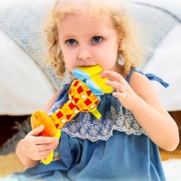 جغجغه دندانگیر دار طرح زرافه رنگ نارنجی هپی مانکی Happy Monkey