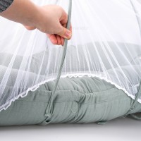 تشک پشه بند بزرگ پارچه موسلین رنگ کرم ایسیزisiz