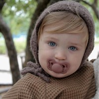 پستانک تکي بادامي لاتکس 0 - 6 ماه بنفش بیبز BIBS (بدون جعبه)