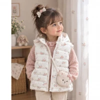 پافر دخترانه گلدار ptit