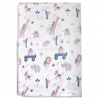 زیرانداز تعویض طرح حیوانات رنگ طوسی سایز بزرگ ایسیز