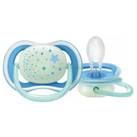 پستانک تکی Ultra Air Night طرح ستاره آبي 18-6 ماه اونت AVENT (فاقد جعبه)