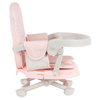 صندلی غذا پرتابل مدل PAPPO رنگ صورتی کیکابو KIKKABOO