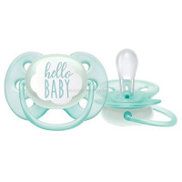 پستانک Ultra Soft طرح ابر Hello Baby 0-6 ماه اونت AVENT (فاقد جعبه)