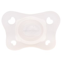 پستانک تمام سیلیکونی 2-0 ماه رنگ سفید چیکو chicco (فاقد جعبه)