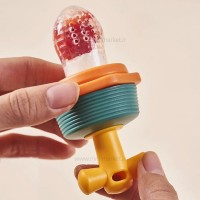 پستانک میوه خوری سیلیکونی پیچی رنگ سرمه ای رووکو Rovco