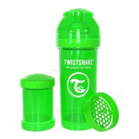 شیشه شیر آنتی کولیک تویست شیک 260 میل سبز Twistshake