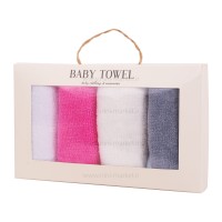 حوله دست و صورت 4 عدددی دخترانه baby towel